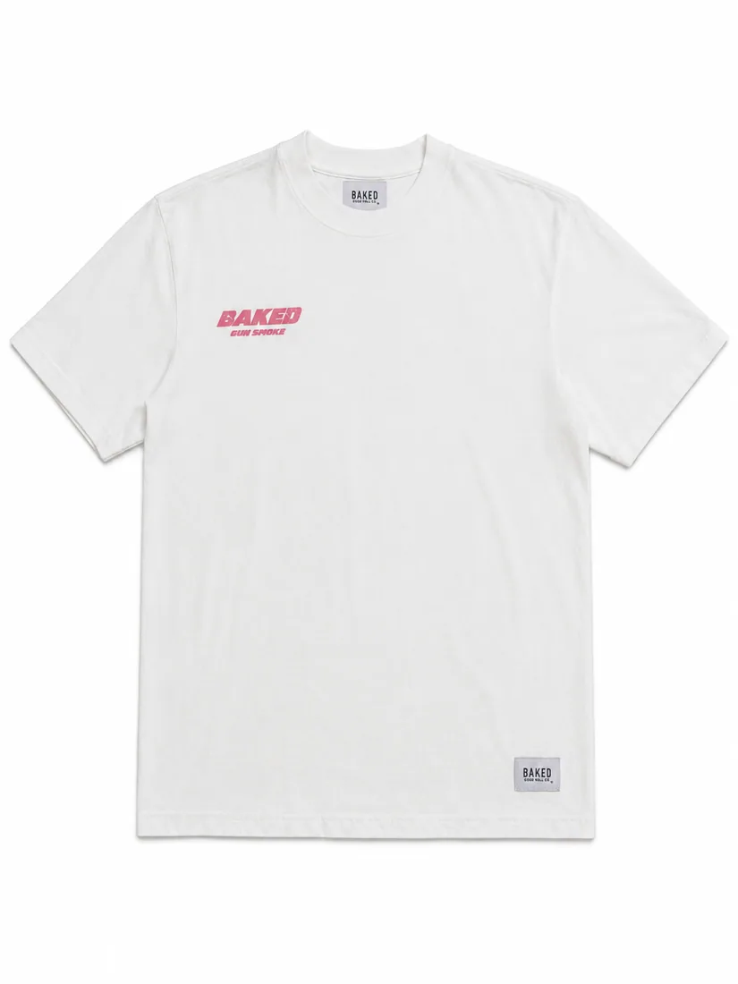 BLESSIN BLUNTS TEE WHITE front